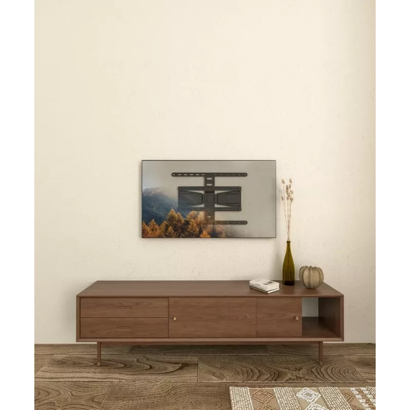 Vollbewegliche TV-Wandhalterung GEMBIRD WM-90ST-02 für 43–90 Zoll Bildschirme, Gelenkhalterung, VESA 100x200–600x400, 50 kg Tragkraft