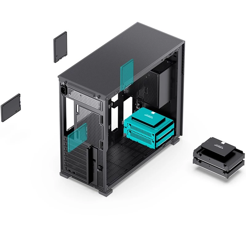 PC-Gehäuse Jonsbo D41 MESH Midi Tower Schwarz