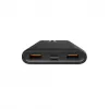 Powerbank Silicon Power QP15 10000 mAh, LiPo, 2x USB-A + 2x USB-C, Micro-USB-Eingang, schwarz