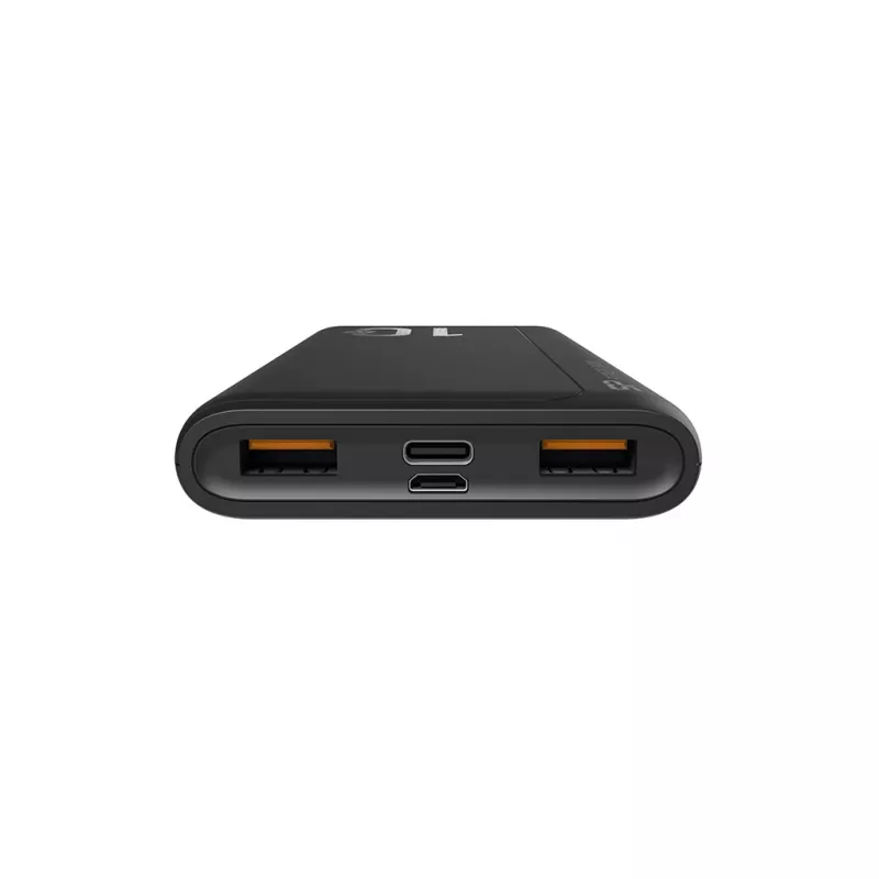 Powerbank Silicon Power QP15 10000 mAh, LiPo, 2x USB-A + 2x USB-C, Micro-USB-Eingang, schwarz