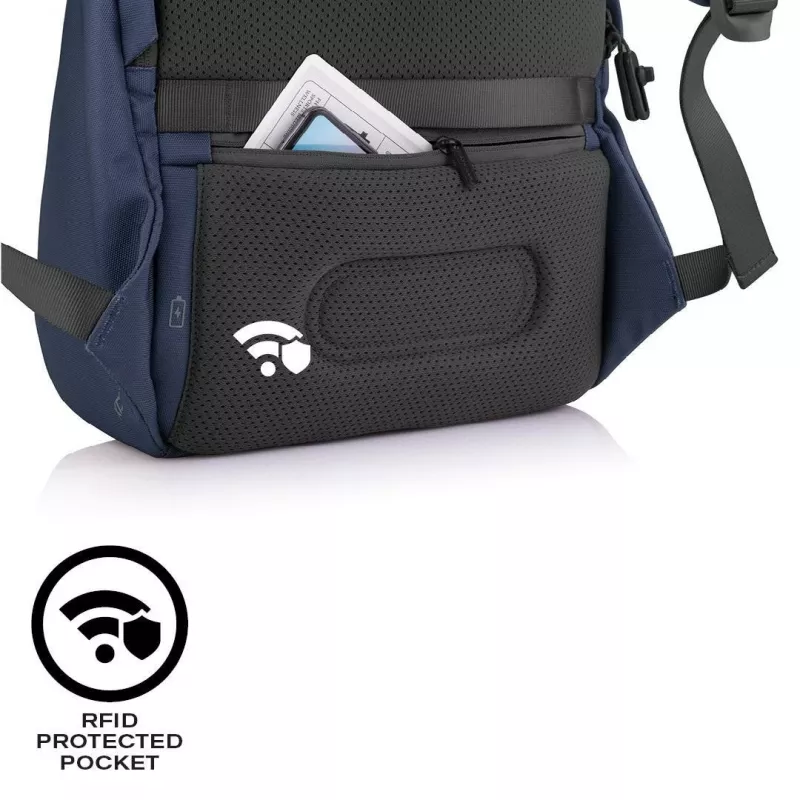 Freizeitrucksack XDDESIGN Bobby Soft mit 15,6 Zoll Laptopfach, 16 l, marineblau, PET