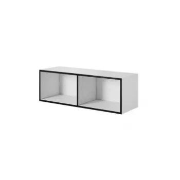 Cama Meble Aufbewahrungsschrank ROCO RO2 1120×370×370 mm offen weiß/schwarz bodenstehend