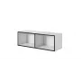 Cama Meble Aufbewahrungsschrank ROCO RO2 1120×370×370 mm offen weiß/schwarz bodenstehend