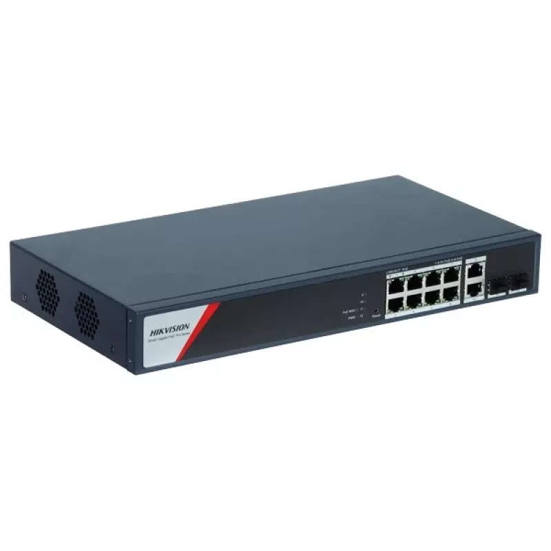 Hikvision DS-3E1512HP-SI-8P2T2F Netzwerk-Switch Managed Gigabit Ethernet (10/100/1000) Power over Ethernet (PoE) Blau