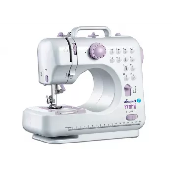 Halbautomatische Nähmaschine Łucznik Mini — Elektrisch, 3 Stichmuster, 4-Stufen-Knopfloch, Freiarm