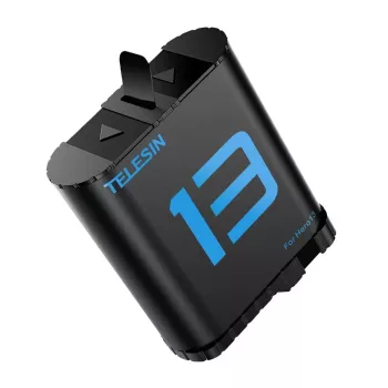 Telesin Ersatzakku für GoPro Hero 13 — wiederaufladbarer Li-Ion-Akku kompatibel mit Hero 13