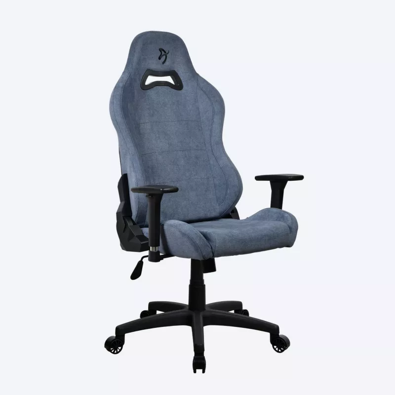 Gaming-Stuhl Arozzi Torretta SoftFabric Blue — ergonomisches Design, höhenverstellbar und Armlehnen verstellbar