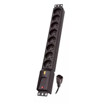 Steckdosenleiste lestar LZRM 810 BW mit IEC-320-Anschluss, 5,0 m Kabel