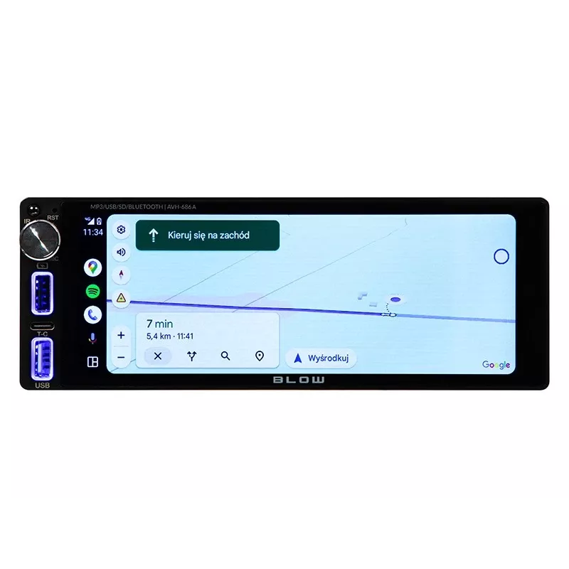 Autoradio AVH-686A 1DIN 7 Zoll RDS MP3/USB/micro SD/BLUETOOTH