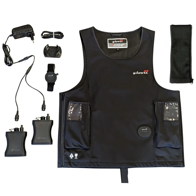 Glovii GMV2L Wassersportweste Schwarz Softshell