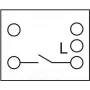 Delock - Easy 45 - Druckschalter - 1 Kippschalter - 10 A - AC 250 V - Weiß, RAL 9003 (81359)