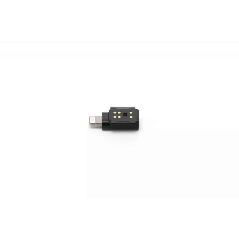 Audio-Adapter DJI Mic 3 Mobile Phone Adapter (Lightning) — Lightning-Anschluss, schwarz, für Apple-Mobilgeräte
