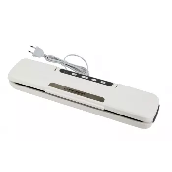 Tisch-Vakuumierer ESPERANZA EKV002 — kompaktes Kunststoffgehäuse, 30 cm Arbeitsbreite, 110 W, weiß