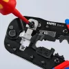 Knipex 97 51 13 Kabelcrimpzange Schwarz, Blau, Rot