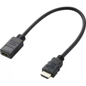 SpeaKa Professional SP-7870100 HDMI-Kabel 0,3 m HDMI Typ A (Standard) Schwarz (SP-7870100)