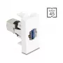 Keystone-Modul DELOCK 90910 – flacher USB-A-Anschluss, weiß, 45×22,5×42,6 mm
