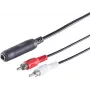 Audiokabel ShiverPeaks 3-polig 6,3 mm auf RCA (Cinch) 0,2 m, Modell 30521