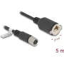 Netzwerkkabel DeLOCK M12 Kabel X-kodiert 8-polig Buchse auf RJ45 Cat.6A 5m Schwarz