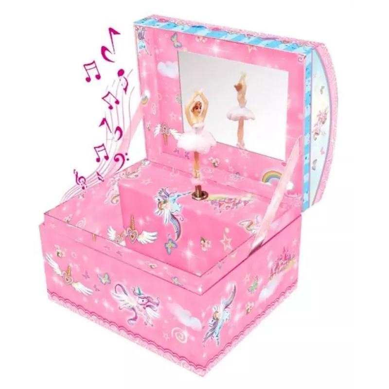 Pecoware Schmuckkasten-Spieldose - Flamingo