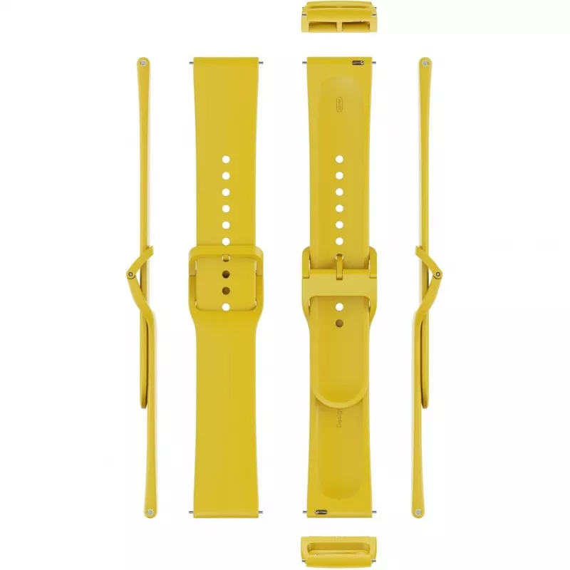 Uhrenarmband Xiaomi BHR9470GL TPU Ersatz, zitronengelb, verstellbar 135–205 mm