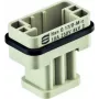 Harting Steckverbinder Han Q 17/0-M-c 10A 09120173001 – rechteckiger Industrie-Steckverbinder für Paneleinbau