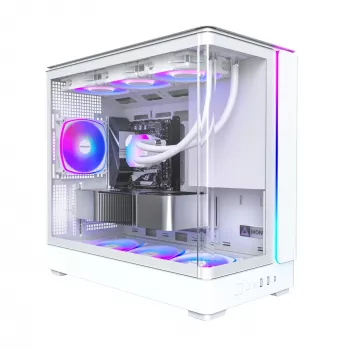 PC-Gehäuse Montech KING 15 PRO Weiß — Micro ATX / Mini-ITX, Midi Tower