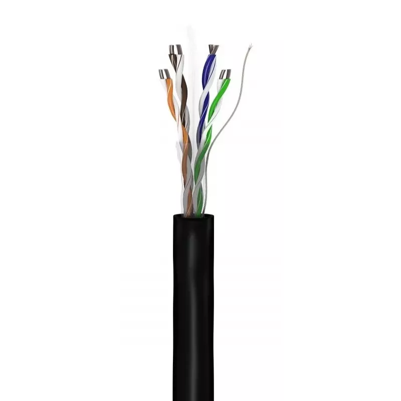 Netzwerkkabel Goobay CAT 6 U/UTP 100 m Schwarz