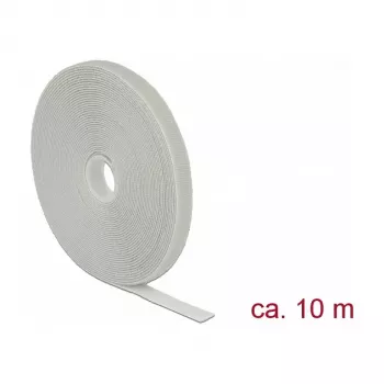 DeLOCK Klettband grau 13 mm 10 m 1 Stück