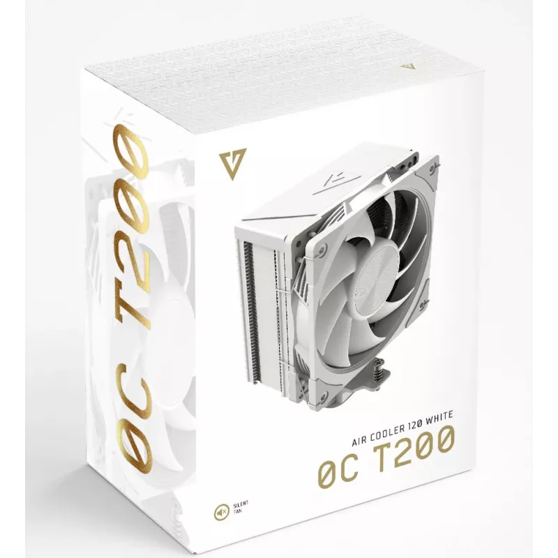 MODECOM Volcano 0C T200 Prozessor-Luftkühler 12 cm Weiß