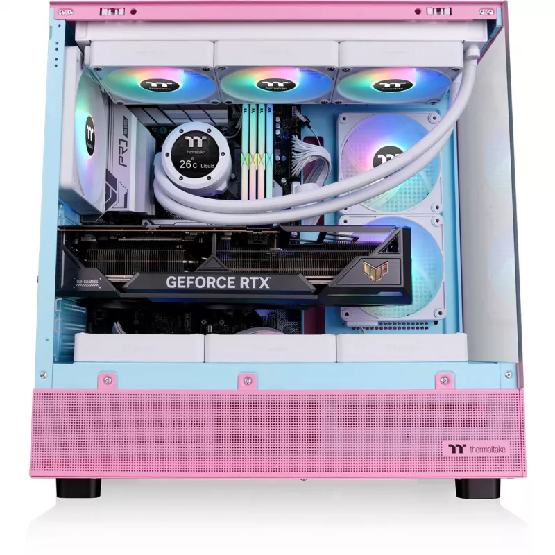 Thermaltake View 270 Plus TG ARGB Bubble Pink - Gehäuse - ATX - Midi/Mini Tower - ATX