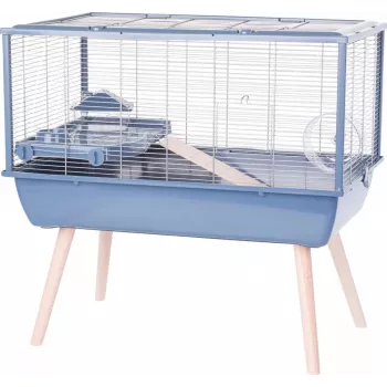 Käfig ZOLUX Neolife 80 blau für Kleintiere 80×50×50 cm – Metall/Kunststoff, 9 mm Gitterabstand