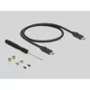 SSD-Gehäuse DeLOCK 42003 Externes Gehäuse für M.2 SATA SSD mit USB Type-C
