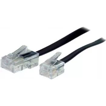 Telefonkabel Tecline 74315 15 m Schwarz