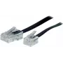 Telefonkabel Tecline 74315 15 m Schwarz