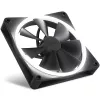 Gehäuselüfter NZXT F140 RGB 14 cm, schwarz, 500–1800 U/min, Fluiddynamisches Lager, 4-Pin, 18 LEDs