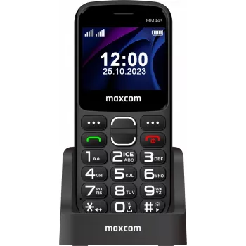 Maxcom Comfort MM443 S Nabjacou Stanicou ierna/schwarz