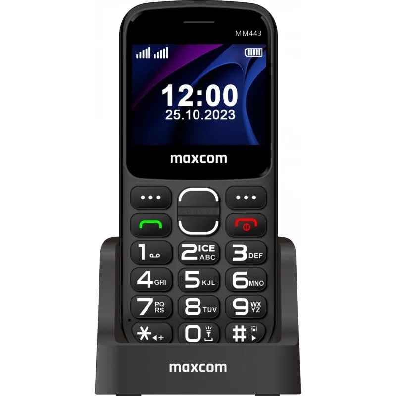 Maxcom Comfort MM443 S Nabjacou Stanicou ierna/schwarz
