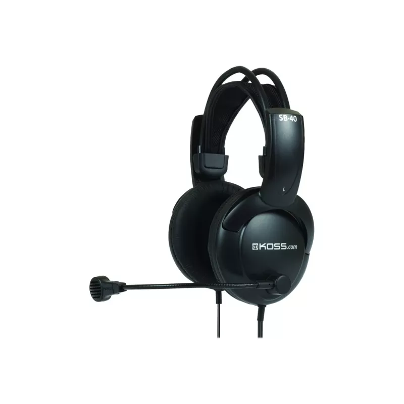Koss SB40 Kopfhörer/Headset Kabelgebundenes Kopfbügel Telefonate/Musik Schwarz