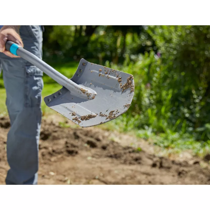 Gardena 17012-20 – Drainageschaufel – Stahl – Schwarz – D-förmig – monochrom