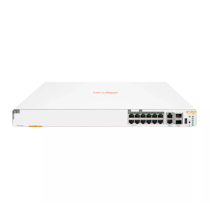 HPE Networking Instant On 1960 - Switch - managed - 4 x 2.5GBase-T + 8 x 100/1000/10GBase-T + 2 x 100/1000/10GBase-T + 2 x 10 Gigabit SFP+ - rack-mountable - PoE (480 W)