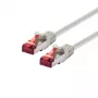Netzwerkkabel LOGON Cat6 SSTP/PIMF 5 m mit RJ-45-Steckern, Elfenbein