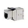 Geschirmter Cat6 Keystone Inline-Kuppler 8er-Set, EQUIP — Flache Bauweise, RJ-45, 17×35,5×24,4 mm, silber