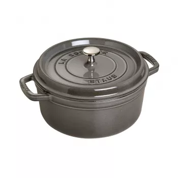 Staub 40509-312-0 Kochtopf 5,25 L rund Graphit, Grau