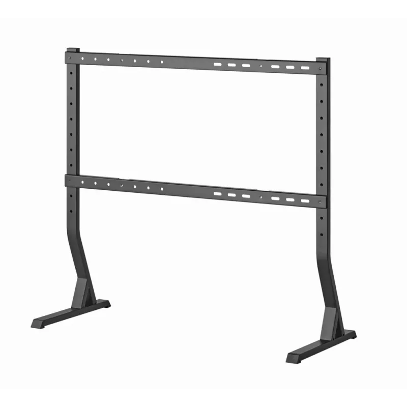 Boden-TV-Ständer GEMBIRD TVS-D90F-01 für 45–90 Zoll Fernseher, Stahl, feste Höhe, VESA 200x200–800x400, max. Belastung 60 kg, 970×800×525 mm