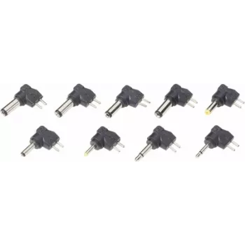 Adapterset Voltcraft 9ZC7 – 9-teilig: 2 Klinkenadapter und 7 Niederspannungsadapter