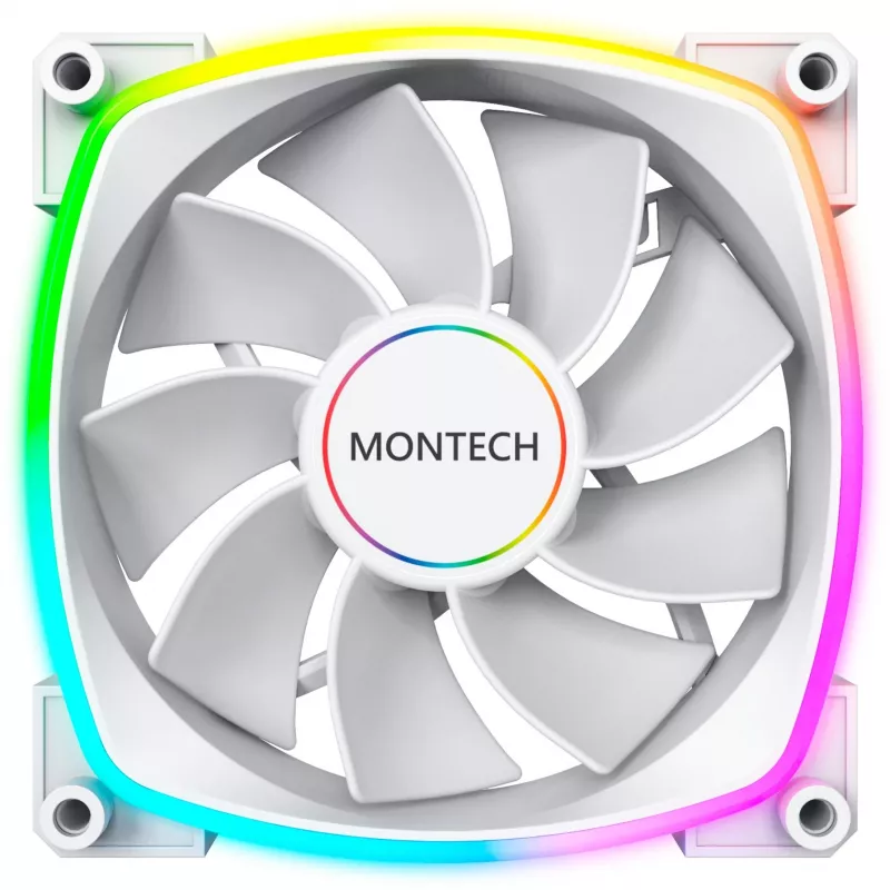 Montech RX140 PWM 140mm ARGB-Gehäuselüfter - Weiß