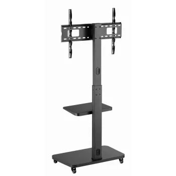 Gembird TVS-75S-02 TV-Bodenständer mit Rollen, 37 - 75, schwarz