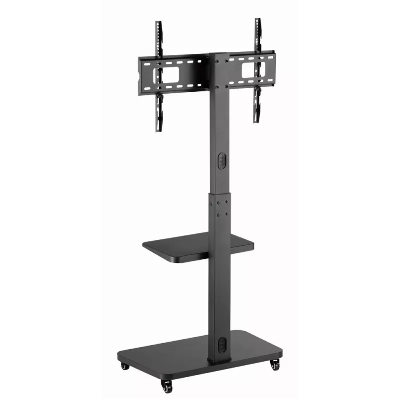 Gembird TVS-75S-02 TV-Bodenständer mit Rollen, 37 - 75, schwarz
