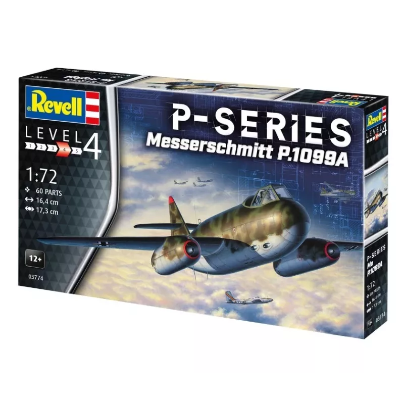 Plastikmodell Flugzeug REVELL Messerschmitt P.1099A-P-SER Maßstab 1/72