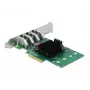 DeLOCK PCI Express x4 Karte auf 4 x extern USB 3.0 Quad Channel - Low Profile Formfaktor